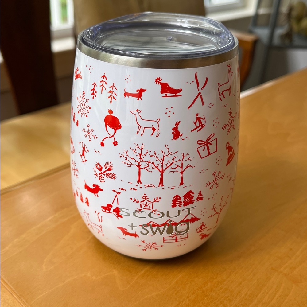 Swig Life Scout- 14oz Stainless Steel Insulated Wine tumbler ‘Bells on Dogtails’